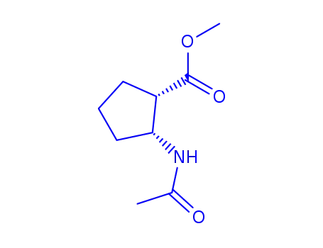 Cyclopentanecarboxylic  acid,  2-(acetylamino)-,  methyl  ester