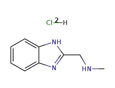 Molecular Structure of 92809-96-6 ((1H-benzimidazol-2-ylmethyl)methylamine dihydrochloride)