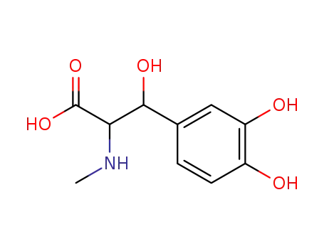 Molecular Structure of 92843-37-3 (3-(3,4-dihydroxyphenyl)-N-methylserine)