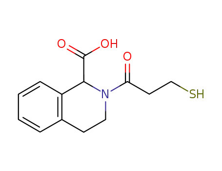 1,2,3,4 Tetrahydro-2-(3-mercapto-1-oxopropyl)-1-isoquinolinecarboxylic acid