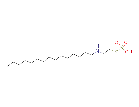 Molecular Structure of 929-44-2 (Thiosulfuric acid hydrogen S-[2-(pentadecylamino)ethyl] ester)