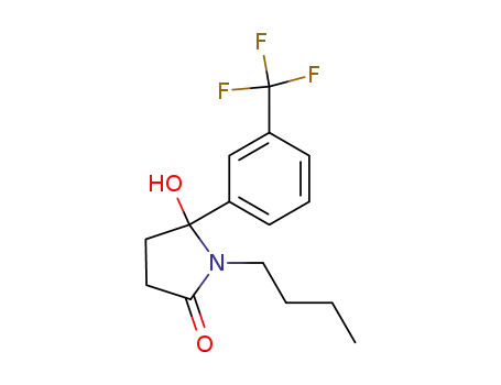 1-Butyl-5-hydroxy-5-(3-(trifluoromethyl)phenyl)-2-pyrrolidinone