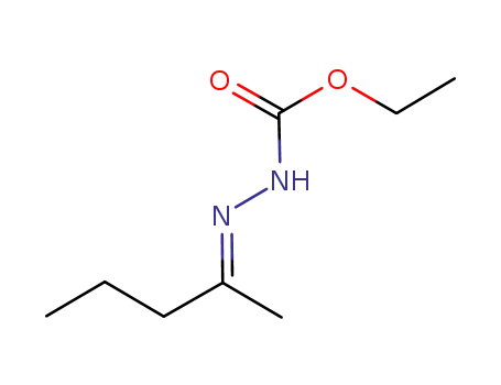 Molecular Structure of 942040-13-3 (Hydrazinecarboxylic  acid,  2-(1-methylbutylidene)-,  ethyl  ester)