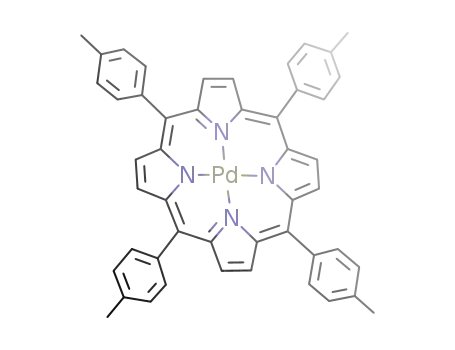 Molecular Structure of 93058-51-6 (meso-Tetratolylporphyrin-Pd(II))