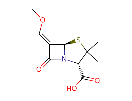 Molecular Structure of 93040-42-7 (6-(methyoxymethylene)penicillanic acid)
