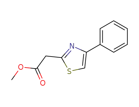 Molecular Structure of 93001-82-2 (METHYL (4-PHENYL-1,3-THIAZOL-2-YL)ACETATE)