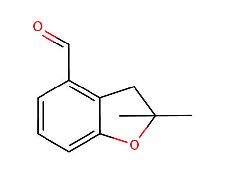 Molecular Structure of 209256-56-4 (2,2-dimethyl-2,3-dihydro-benzofuran-4-carboxaldehyde)