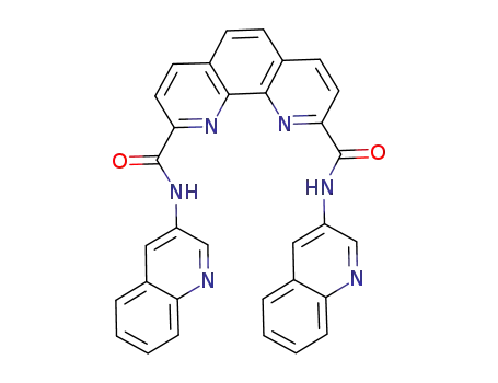 Molecular Structure of 929895-49-8 (N<SUP>2</SUP>,N<SUP>9</SUP>-di(quinolin-3-yl)-1,10-phenanthroline-2,9-dicarboxamide)