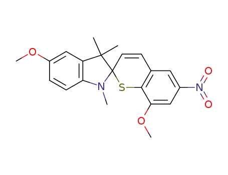 Molecular Structure of 93030-94-5 (5,8'-DIMETHOXY-1,3,3-TRIMETHYL-6'-NITROSPIRO[INDOLINE-2,2'-THIOCHROMENE])
