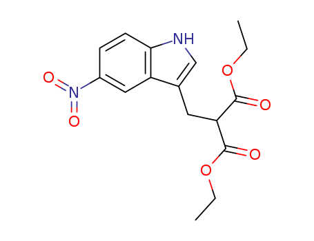 Propanedioic acid,2-[(5-nitro-1H-indol-3-yl)methyl]-, 1,3-diethyl ester cas  93020-27-0
