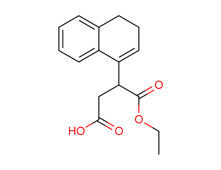 Molecular Structure of 93006-72-5 (3-(3,4-dihydronaphthalen-1-yl)-4-ethoxy-4-oxobutanoic acid)