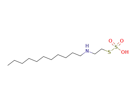 Molecular Structure of 929-39-5 (Thiosulfuric acid hydrogen S-[2-(undecylamino)ethyl] ester)