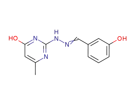 2-[(2E)-2-(3-hydroxybenzylidene)hydrazinyl]-6-methylpyrimidin-4(1H)-one