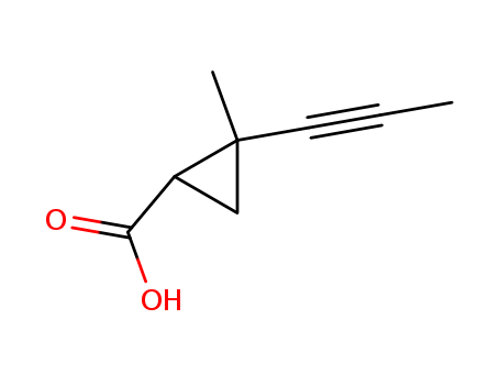 Cyclopropanecarboxylicacid, 2-methyl-2-(1-propyn-1-yl)-