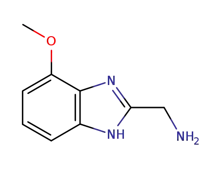 Molecular Structure of 93227-24-8 (Benzimidazole, 2-(aminomethyl)-4(or 7)-methoxy- (7CI))