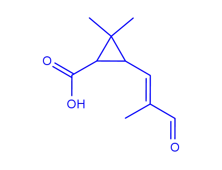 (1S,3S)-2,2-Dimethyl-3-((E)-2-methyl-3-oxoprop-1-enyl)cyclopropane-1-carboxylic acid