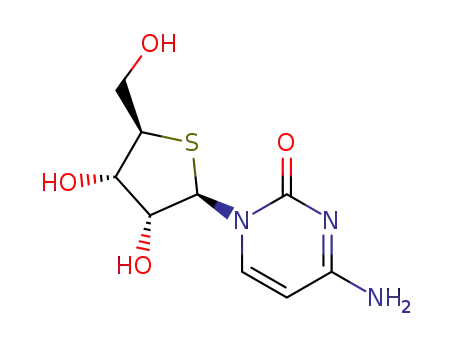 Molecular Structure of 93080-09-2 (1-(4-Thio-beta-D-ribofuranosyl)cytosine)