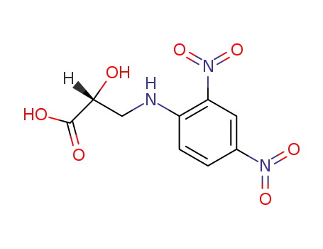 Molecular Structure of 93114-34-2 (3-[(2,4-dinitrophenyl)amino]-2-hydroxypropanoic acid)