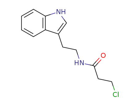 Molecular Structure of 93187-18-9 (3-Chloro-N-[2-(1H-indol-3-yl)ethyl]propanamide)