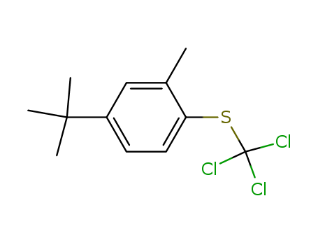Benzene,4-(1,1-dimethylethyl)-2-methyl-1-[(trichloromethyl)thio]- cas  93085-73-5