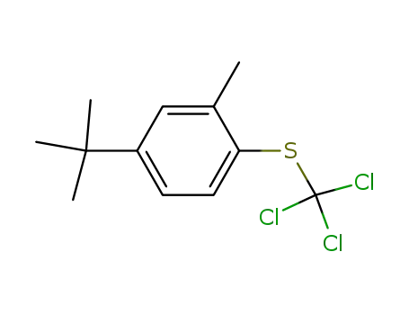 Molecular Structure of 93085-73-5 (4-tert-butyl-2-methyl-1-[(trichloromethyl)sulfanyl]benzene)
