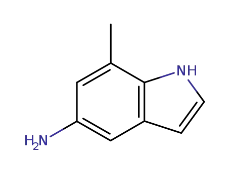 Molecular Structure of 90868-09-0 (1H-Indol-5-amine,7-methyl-(9CI))