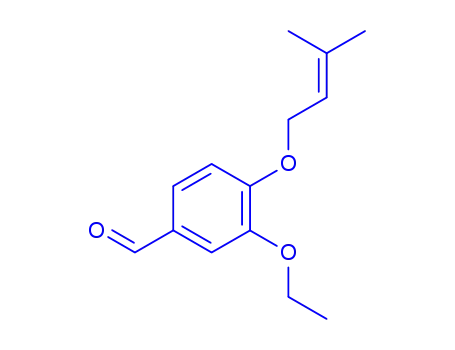 Molecular Structure of 909853-98-1 (3-ethoxy-4-(3-methylbut-2-enoxy)benzaldehyde)