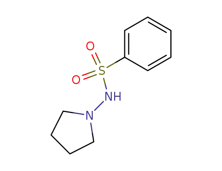 Molecular Structure of 90873-45-3 (Benzenesulfonamide, N-1-pyrrolidinyl- (7CI))