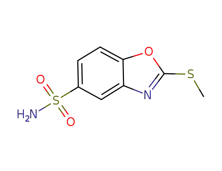5-Benzoxazolesulfonamide, 2-(methylthio)-