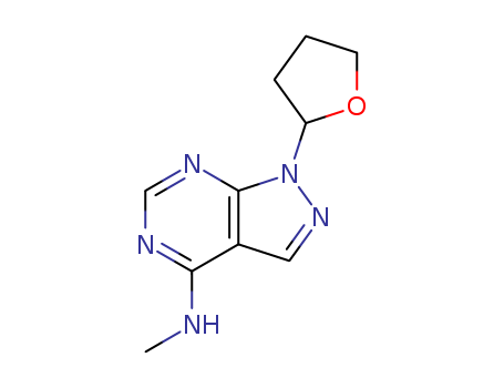 N-methyl-9-(oxolan-2-yl)-2,4,8,9-tetrazabicyclo[4.3.0]nona-1,3,5,7-tetraen-5-amine cas  90973-28-7