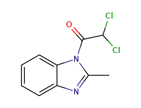 Molecular Structure of 90800-06-9 (Benzimidazole, 1-(dichloroacetyl)-2-methyl- (7CI))