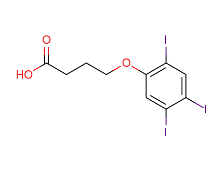 Molecular Structure of 90842-75-4 (4-(2,4,5-triiodophenoxy)butanoic acid)