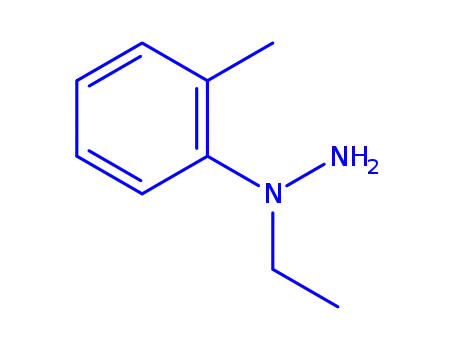 Molecular Structure of 910041-10-0 (Hydrazine,  1-ethyl-1-(2-methylphenyl)-)