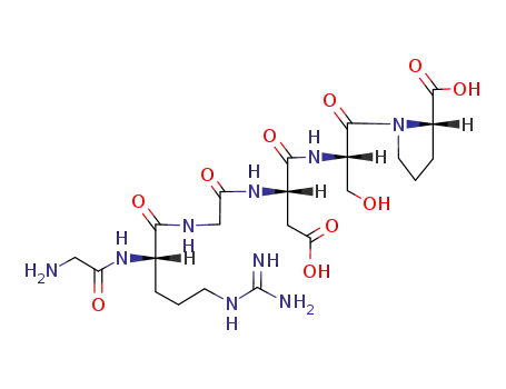 Molecular Structure of 91037-75-1 (glycyl-arginyl-glycyl-aspartyl-seryl-proline)