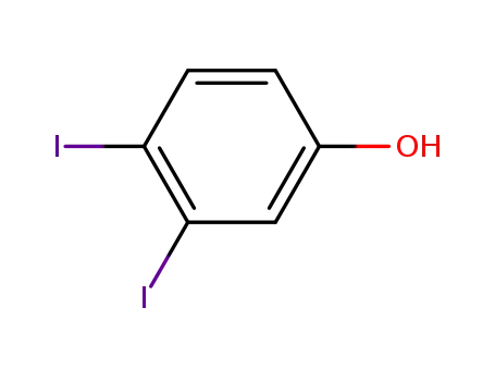 Molecular Structure of 1243476-86-9 (3,4-Diiodophenol)