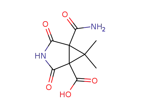 5-(Aminocarbonyl)-6,6-dimethyl-2,4-dioxo-3-azabicyclo(3.1.0)hexane-1-carboxylic acid