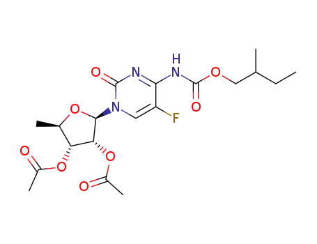 2’,3’-Di-O-acetyl-5'-deoxy-5-fluoro-N-[(2-methylbutoxy)carbonyl]cytidine