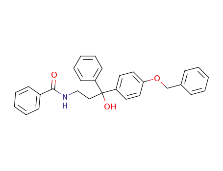 Molecular Structure of 63292-60-4 (Benzamide, N-[3-hydroxy-3-phenyl-3-[4-(phenylmethoxy)phenyl]propyl]-)