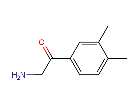 Molecular Structure of 90874-59-2 (Acetophenone,  2-amino-3,4-dimethyl-  (7CI))