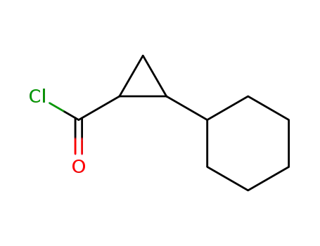 Molecular Structure of 90972-94-4 (Cyclopropanecarbonyl chloride, 2-cyclohexyl- (6CI,7CI))