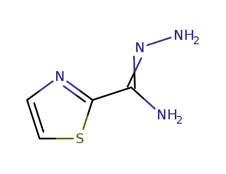 Molecular Structure of 90980-72-6 (2-Thiazolecarboxamide,  hydrazone  (7CI))