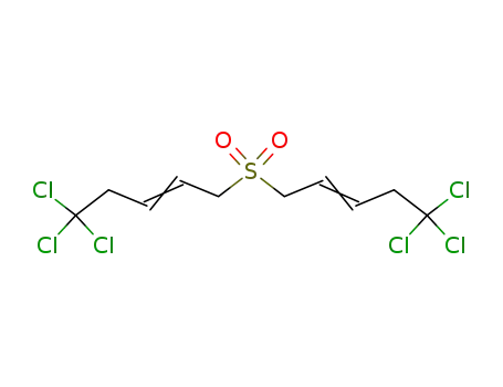 Molecular Structure of 90876-65-6 (5,5,5-trichloro-1-[(5,5,5-trichloropent-2-en-1-yl)sulfonyl]pent-2-ene)