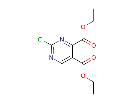 Molecular Structure of 90794-84-6 (Diethyl 2-Chloro-4,5-pyriMidinedicarboxylate)