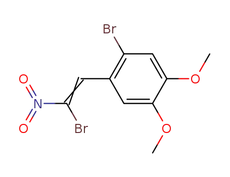 Molecular Structure of 90772-78-4 (1-bromo-2-(2-bromo-2-nitroethenyl)-4,5-dimethoxybenzene)