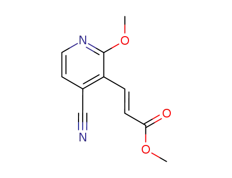 2-프로펜산, 3-(4-시아노-2-메톡시-3-피리디닐)-, 메틸 에스테르, (2E)-