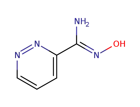 Molecular Structure of 90993-48-9 (3-Pyridazinecarboxamidoxime)