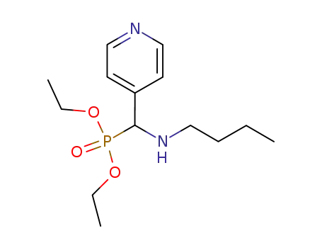 Molecular Structure of 111603-61-3 ((Butylamino-pyridin-4-yl-methyl)-phosphonic acid diethyl ester)