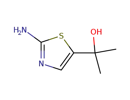 Molecular Structure of 908269-56-7 (5-Thiazolemethanol,  2-amino--alpha-,-alpha--dimethyl-)