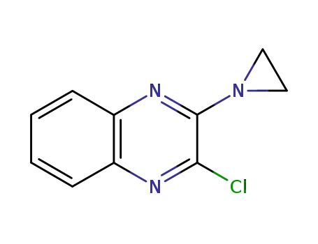 Molecular Structure of 90799-82-9 (2-(aziridin-1-yl)-3-chloroquinoxaline)