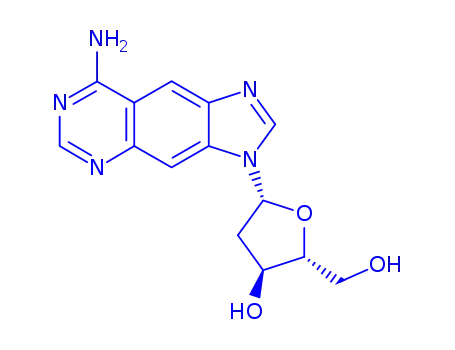 Molecular Structure of 90912-94-0 (2'-deoxy-lin-benzoadenosine)